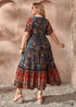 Boho Plus Size Aquarius Maxi Dress For Women